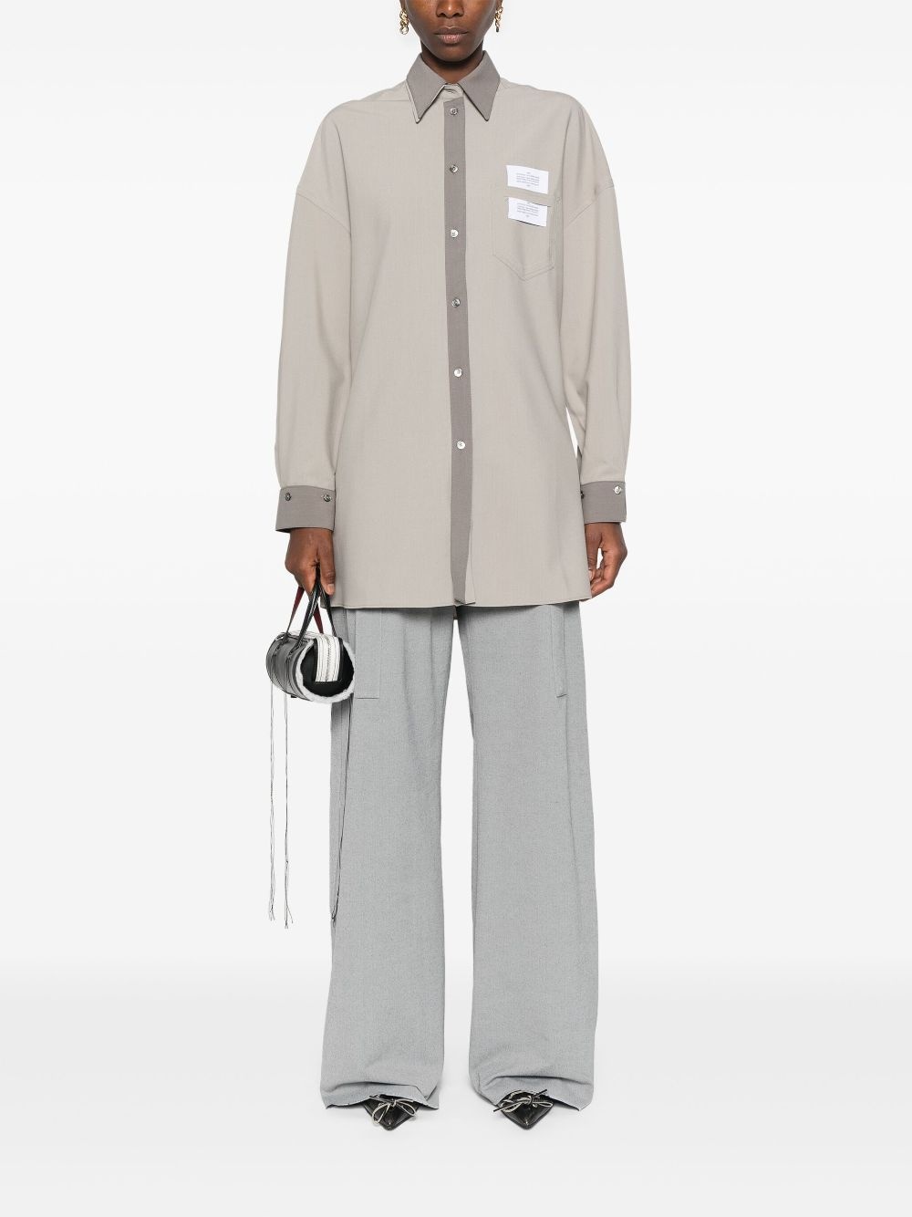 logo-patch detachable-panels shirt - 2