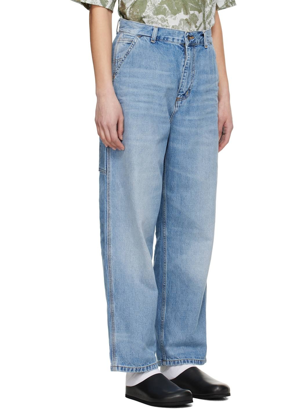 Blue Brandon Single Knee Jeans - 2