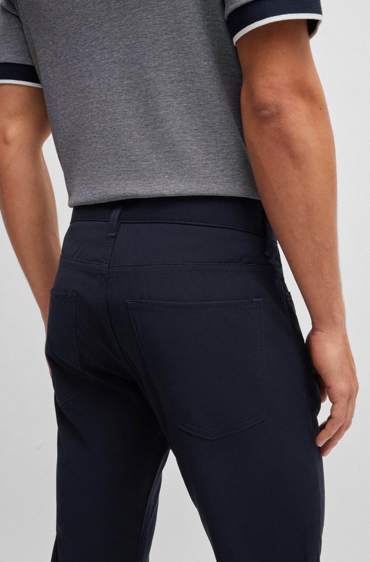 DELAWARE SLIM-FIT JEANS IN WOVEN STRETCH MATERIAL - 5