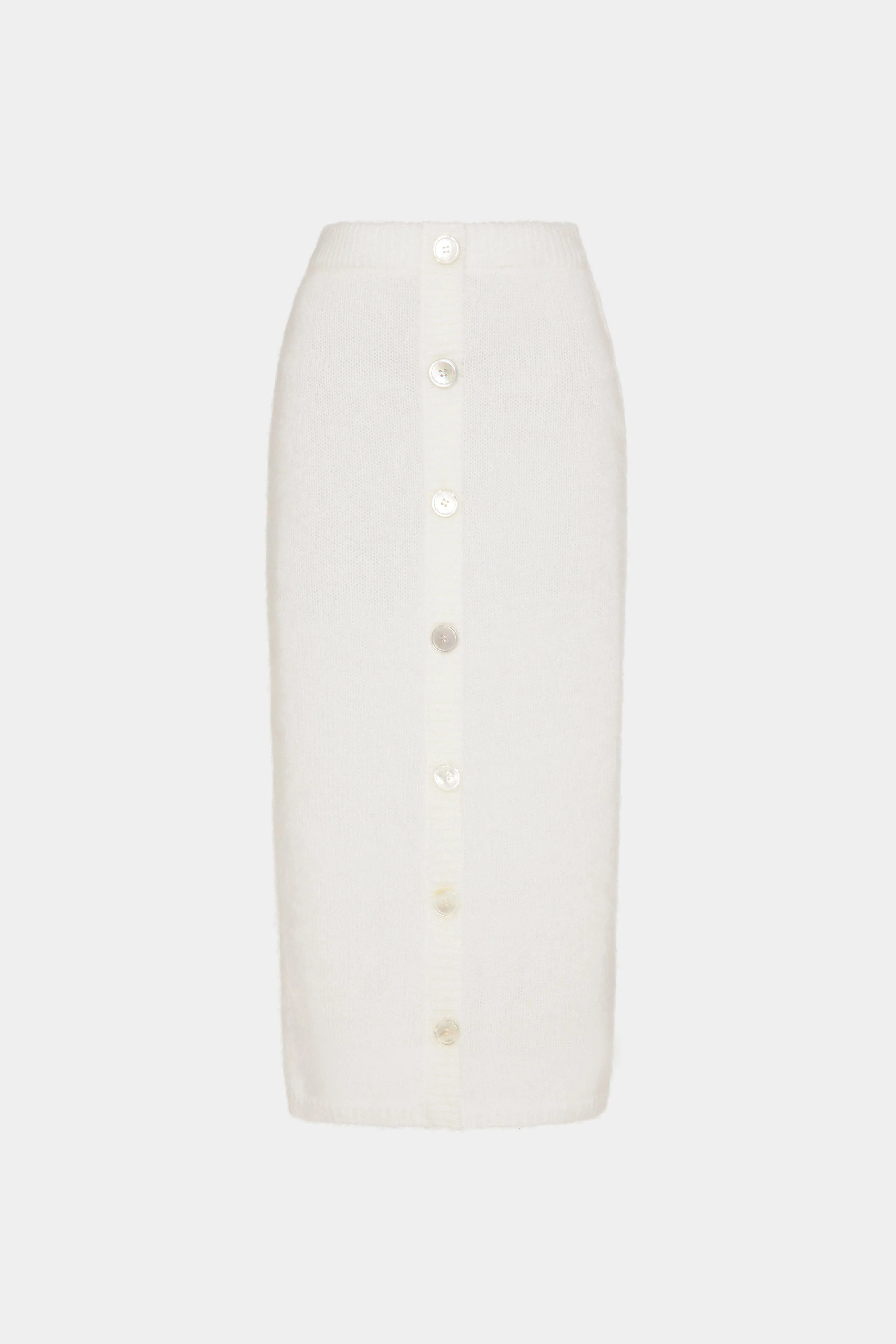 CARDED MOHAIR MIDI SKIRT - 1