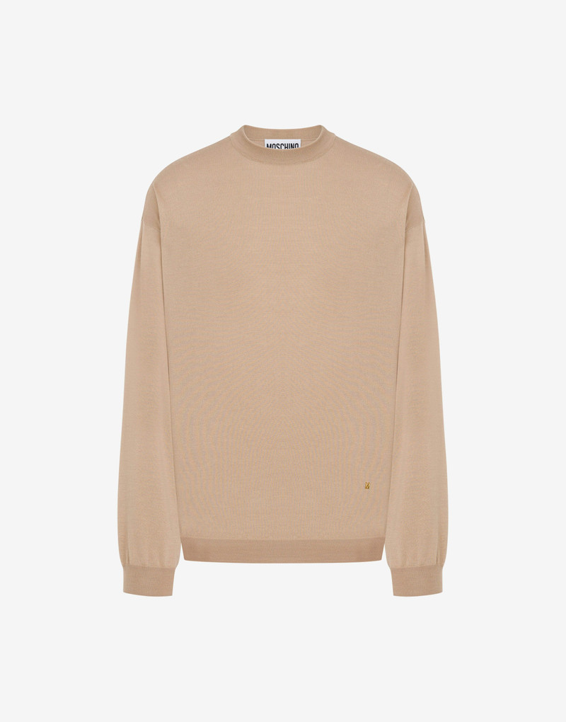 WOOL AND SILK PULLOVER GOLDEN M - 1