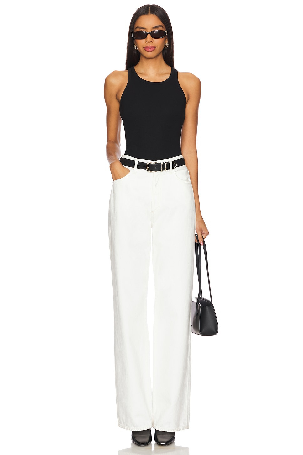 High Neck Fitted Tank Top - 4