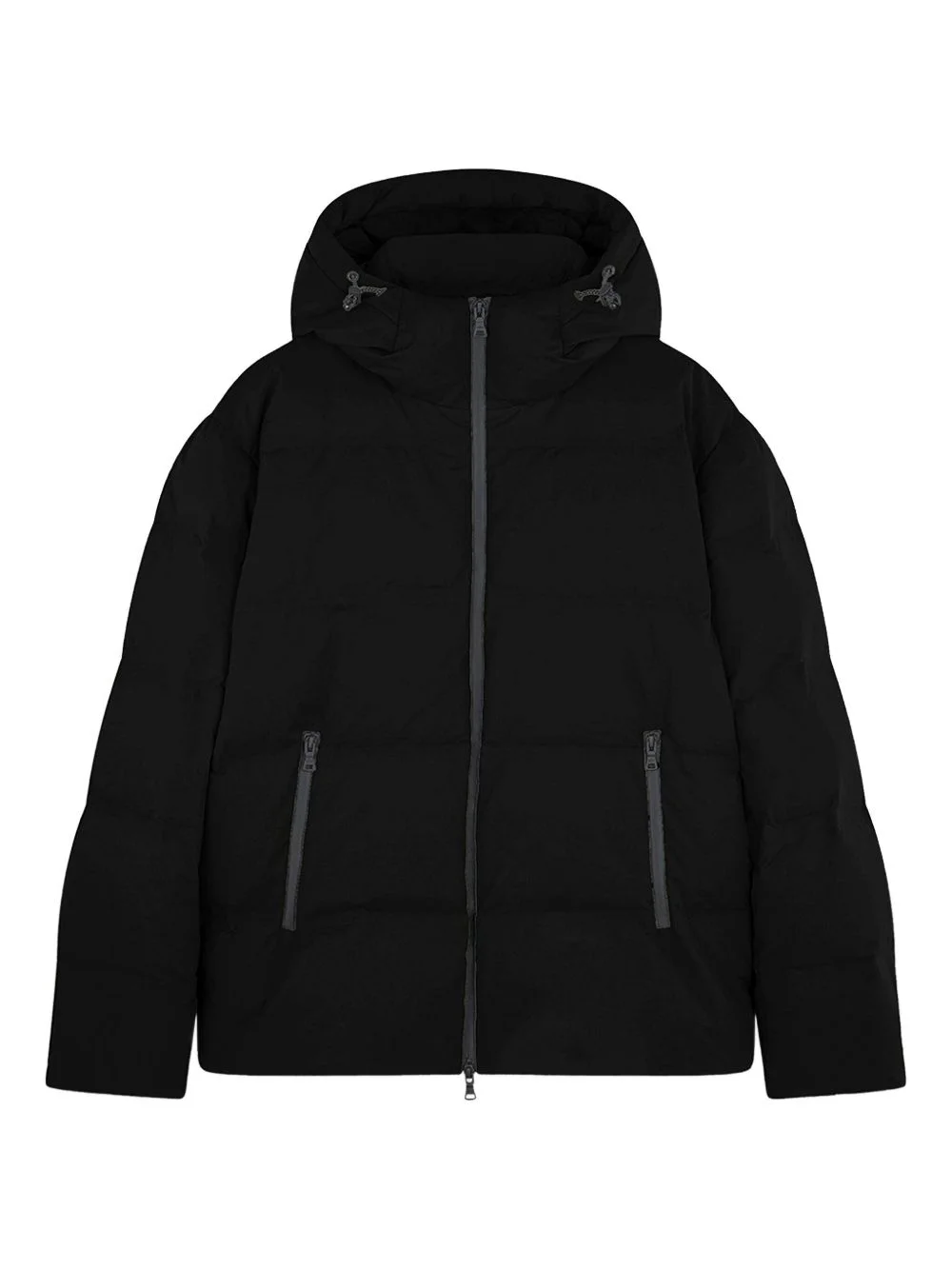 hooded down jacket - 1