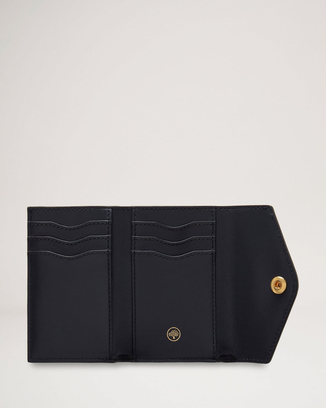 Folded Multi-Card Wallet Mulberry Green Small Classic Grain - 3
