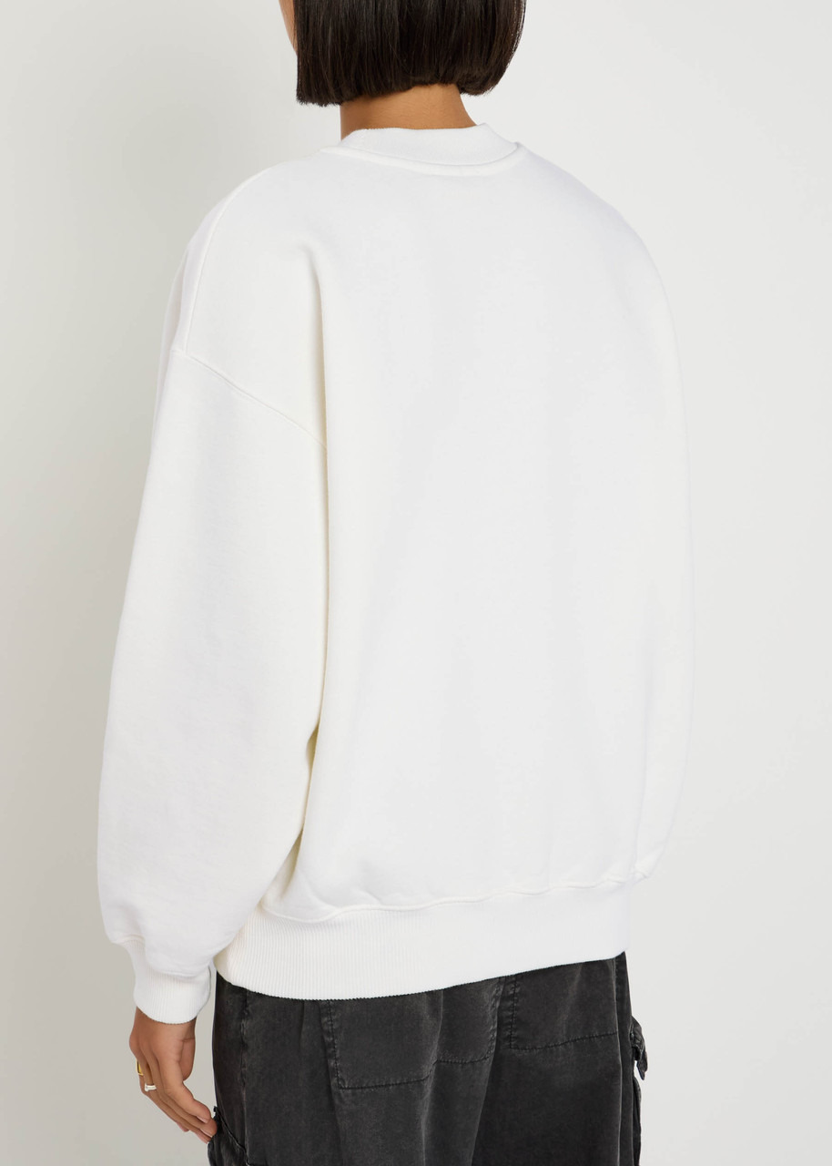 Anine Bing Jaci Logo Cotton-blend Sweatshirt - 3