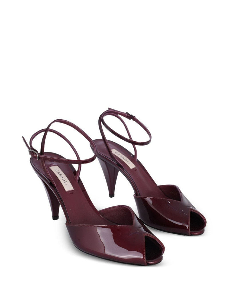 CASADEI Sam Nap.VIP Amarena ankle strap leather sandals outlook