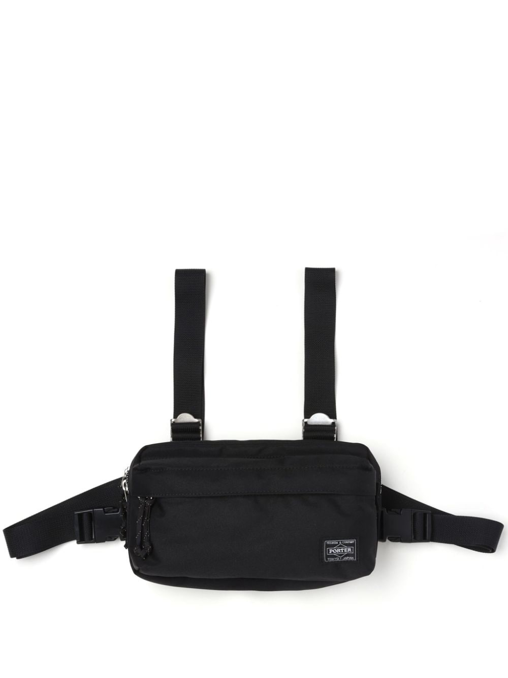 logo-patch chest bag - 1