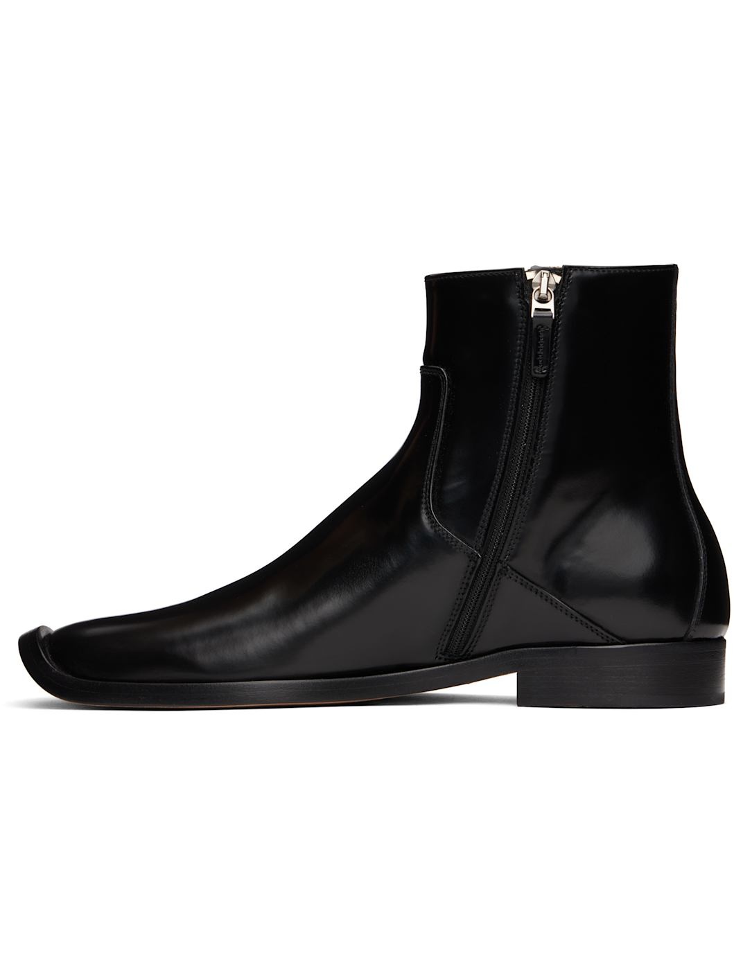 Black Comma Ankle Boots - 3