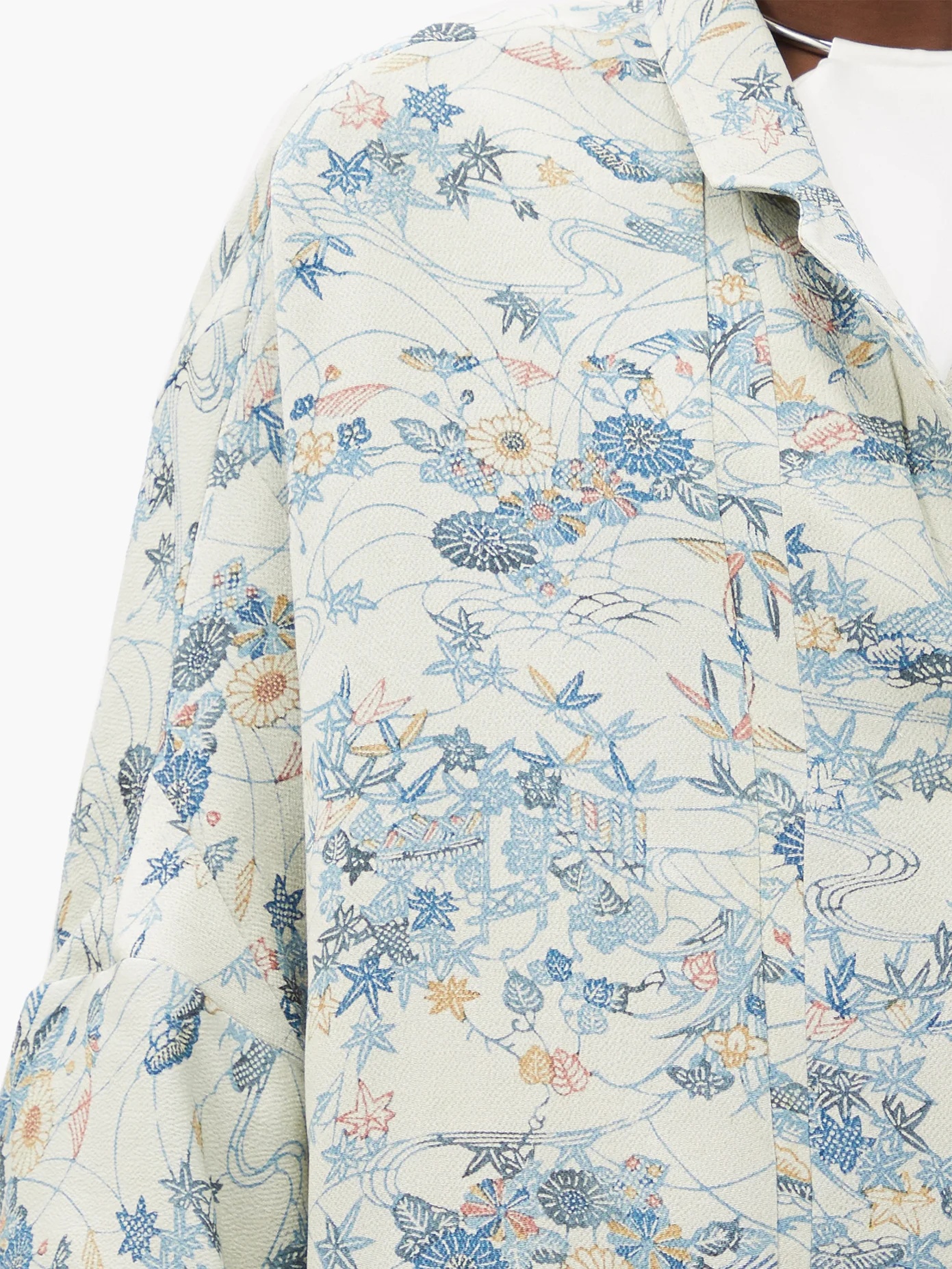 Jasemine 19th-century kimono-inspired silk coat - 4