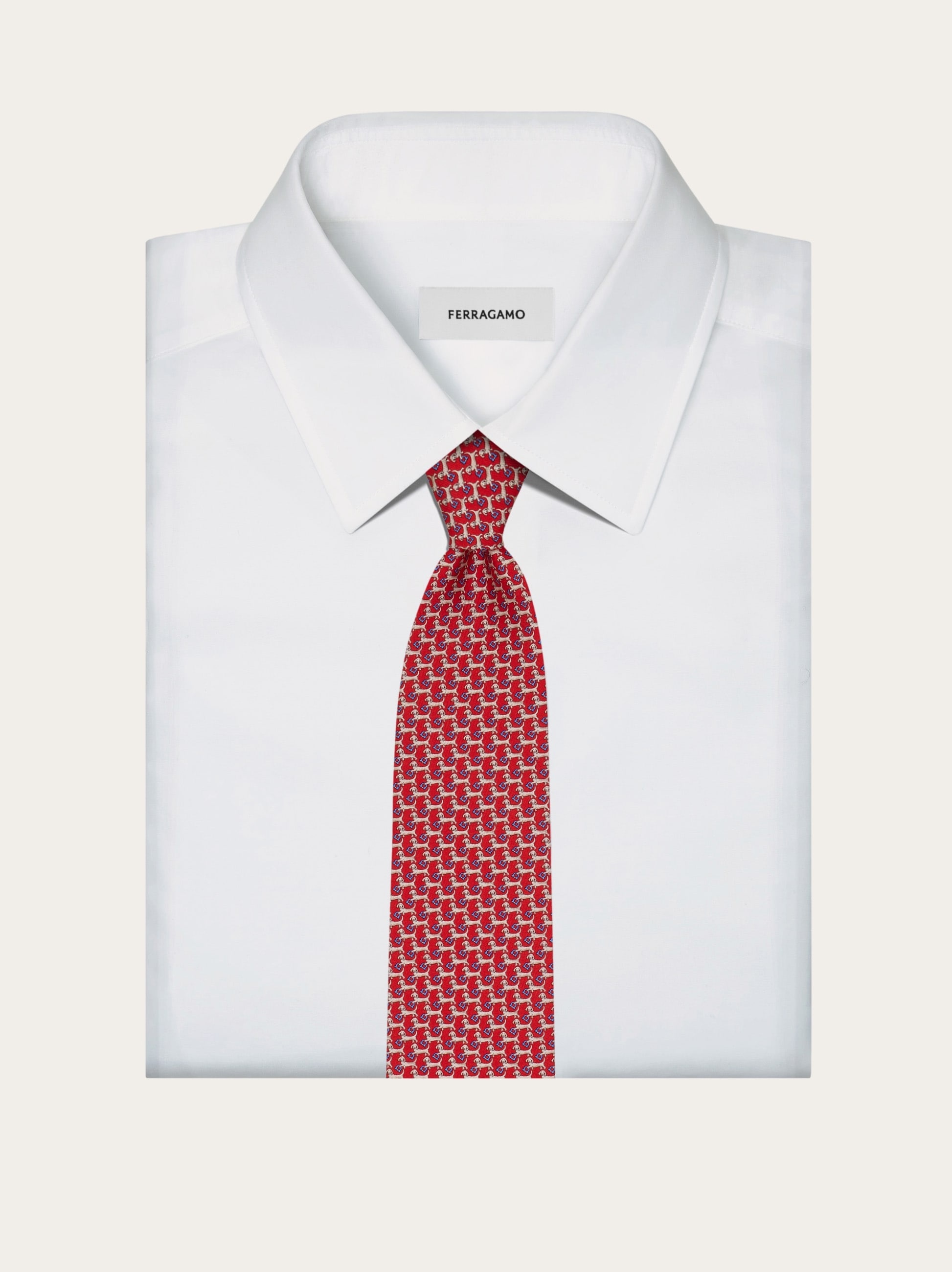 Dachshund print silk tie - 4
