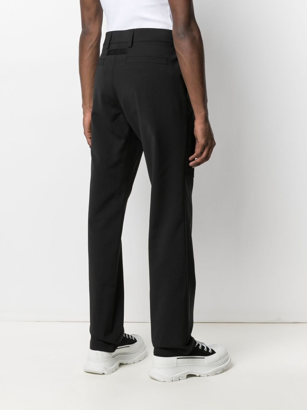 mid-rise flared trousers - 4