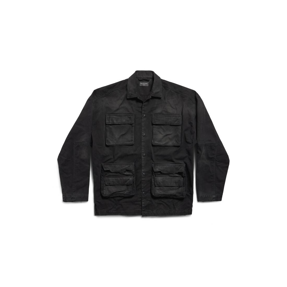 Men's Bb Corp Cargo Shirt Large Fit in Black - 1