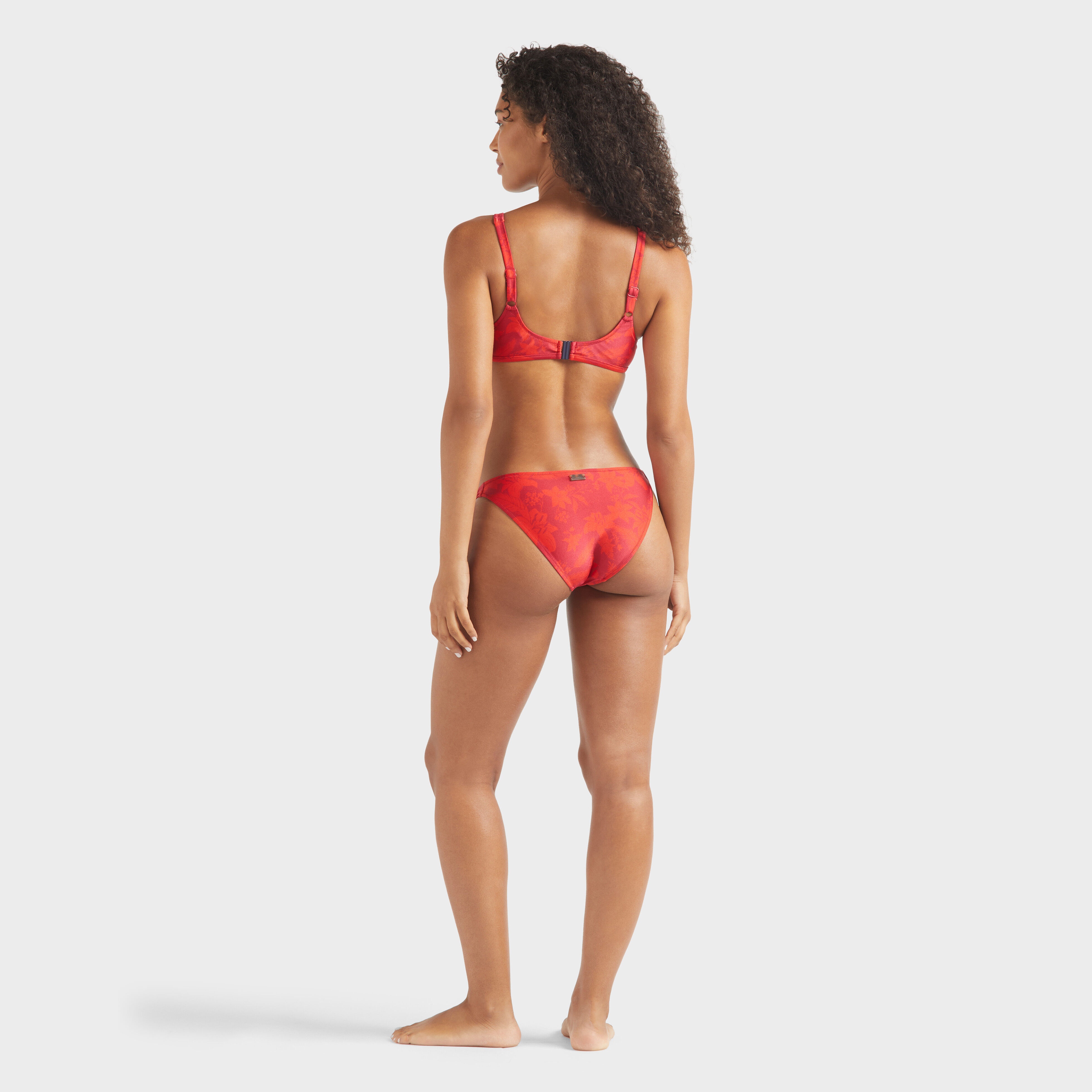 Women Side Tie Bikini Bottom Flower Power - 4