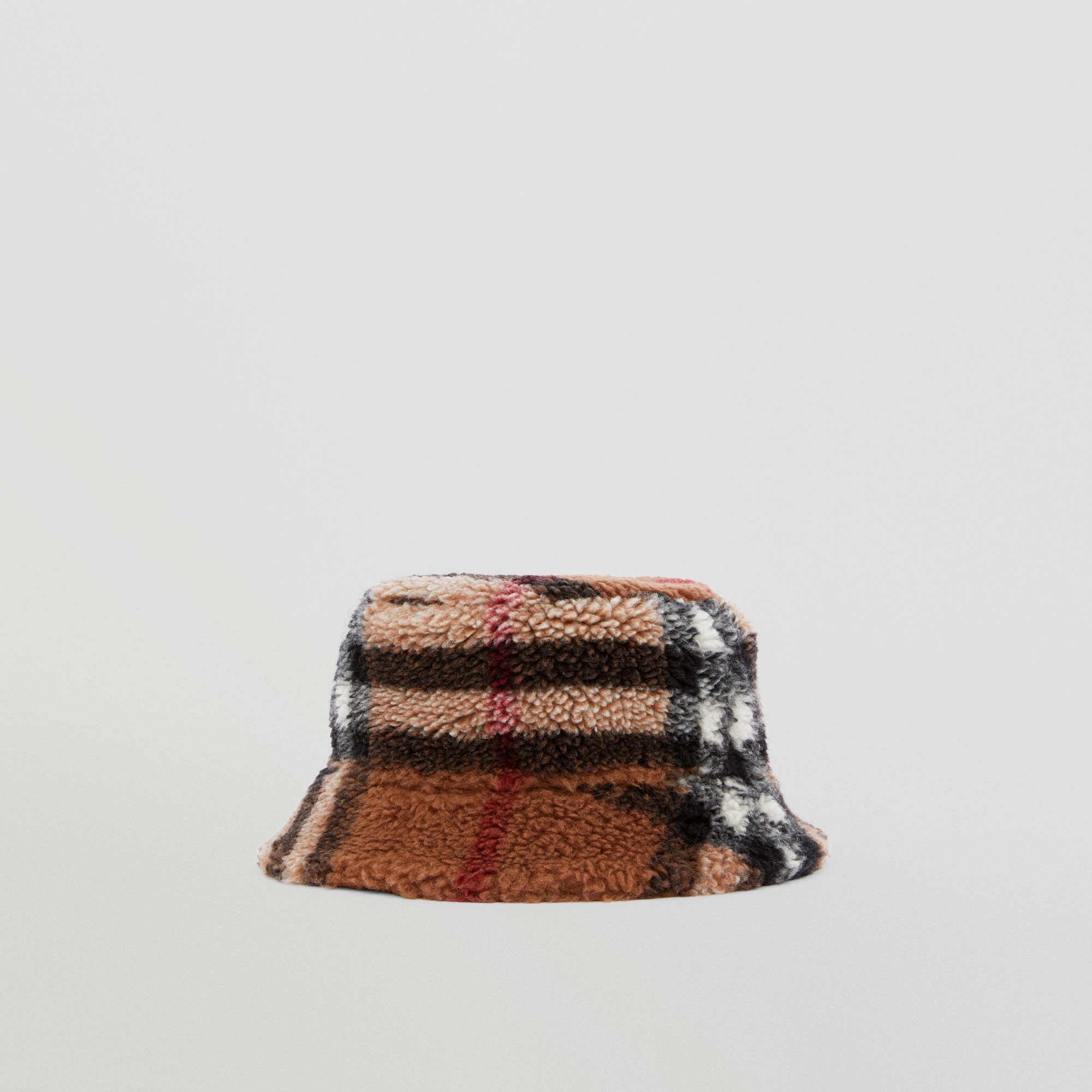 Reversible Check Fleece Bucket Hat - 5