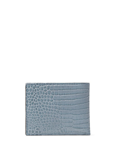 JIMMY CHOO Mark lizard skin-effect wallet outlook