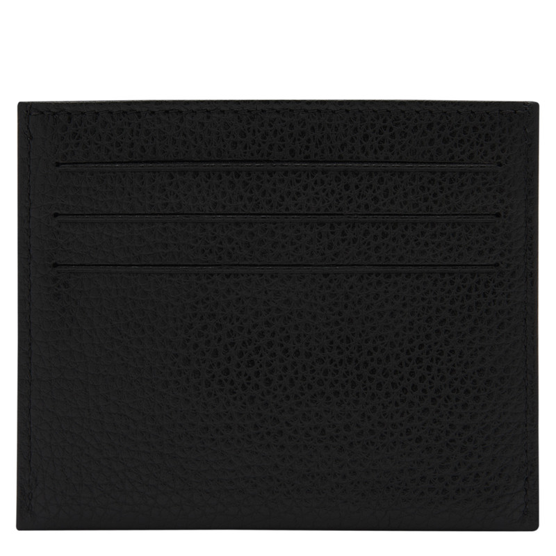 Longchamp Le Foulonné Card holder Black - Leather outlook