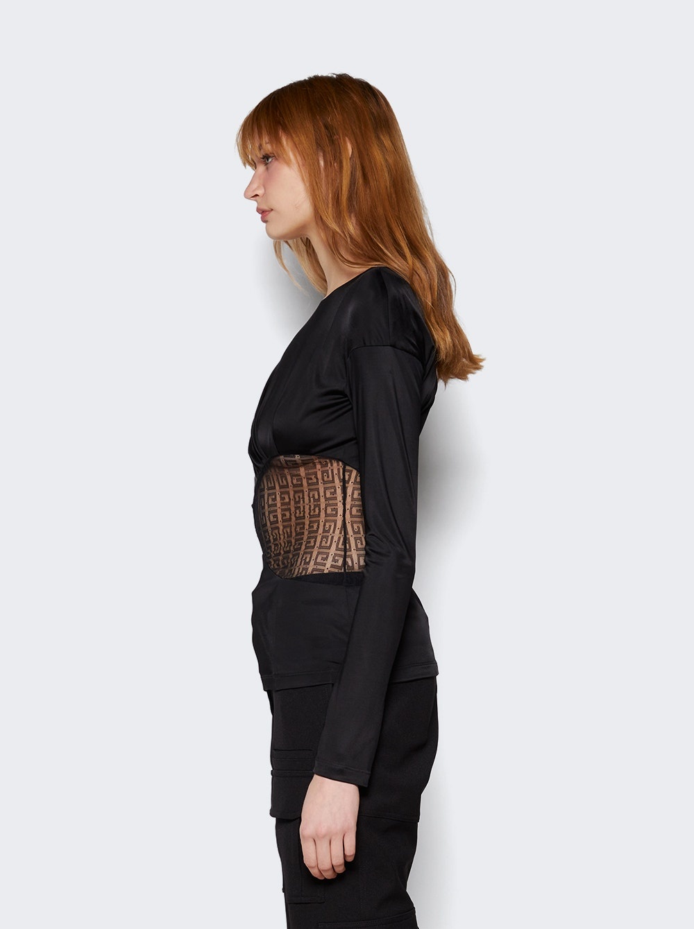 4g Lace Shirt Black - 4
