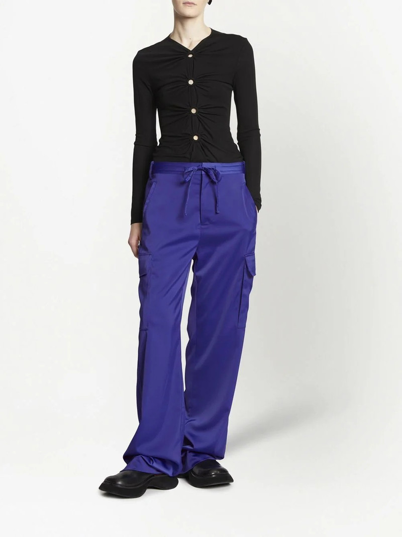 Proenza Schouler drawstring-fastening cargo trousers outlook