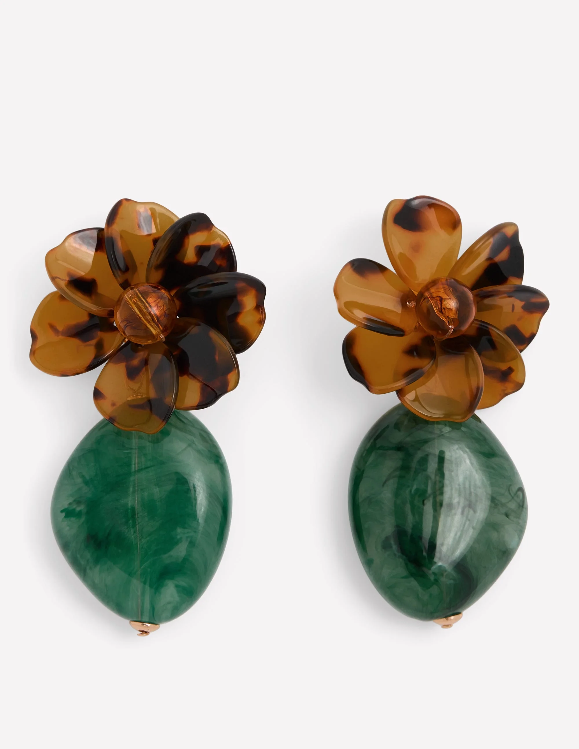 Resin Flower Earrings-Flower - 1