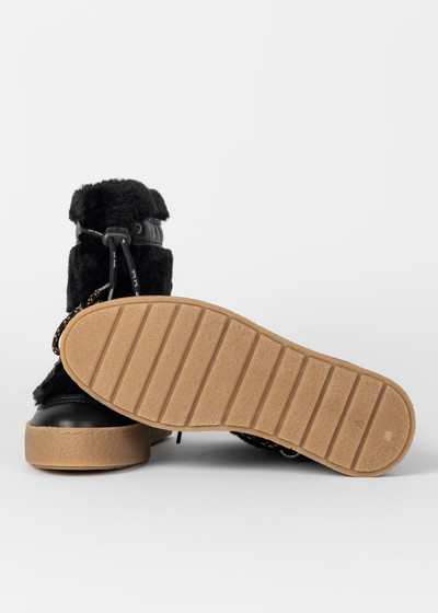 Paul Smith Black Leather 'Hallie' Snow Boots outlook