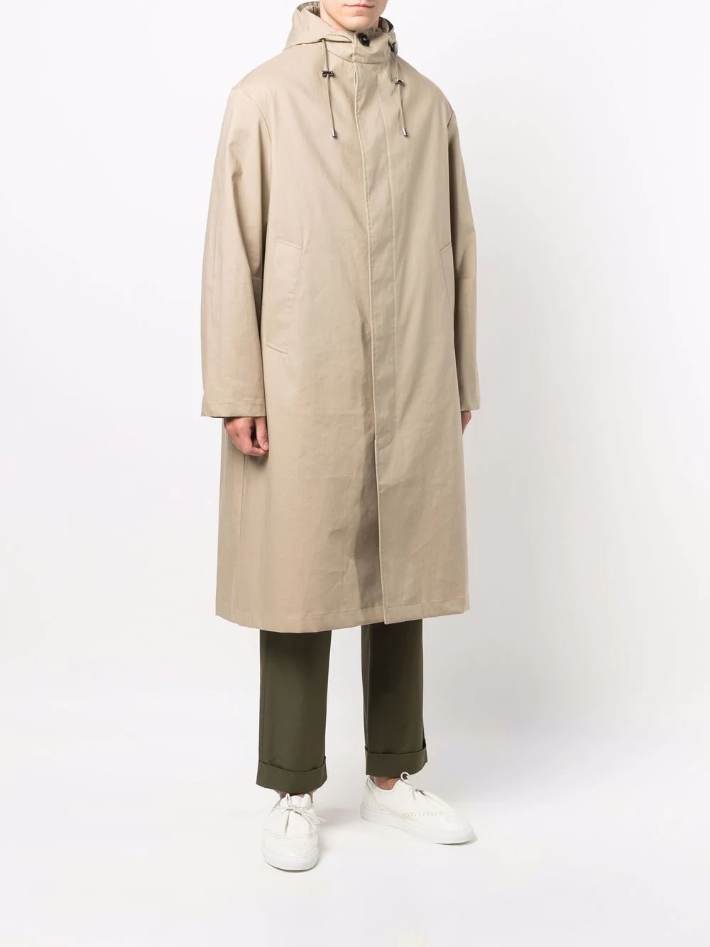 WOLFSON hooded raincoat - 3