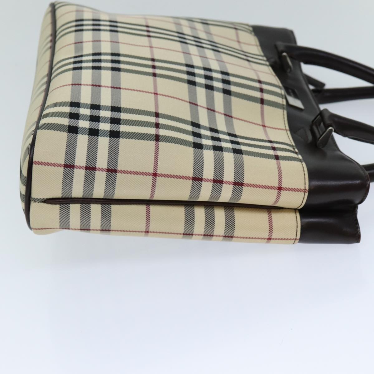 Burberry Nova Check Hand Bag Canvas Beige - 3