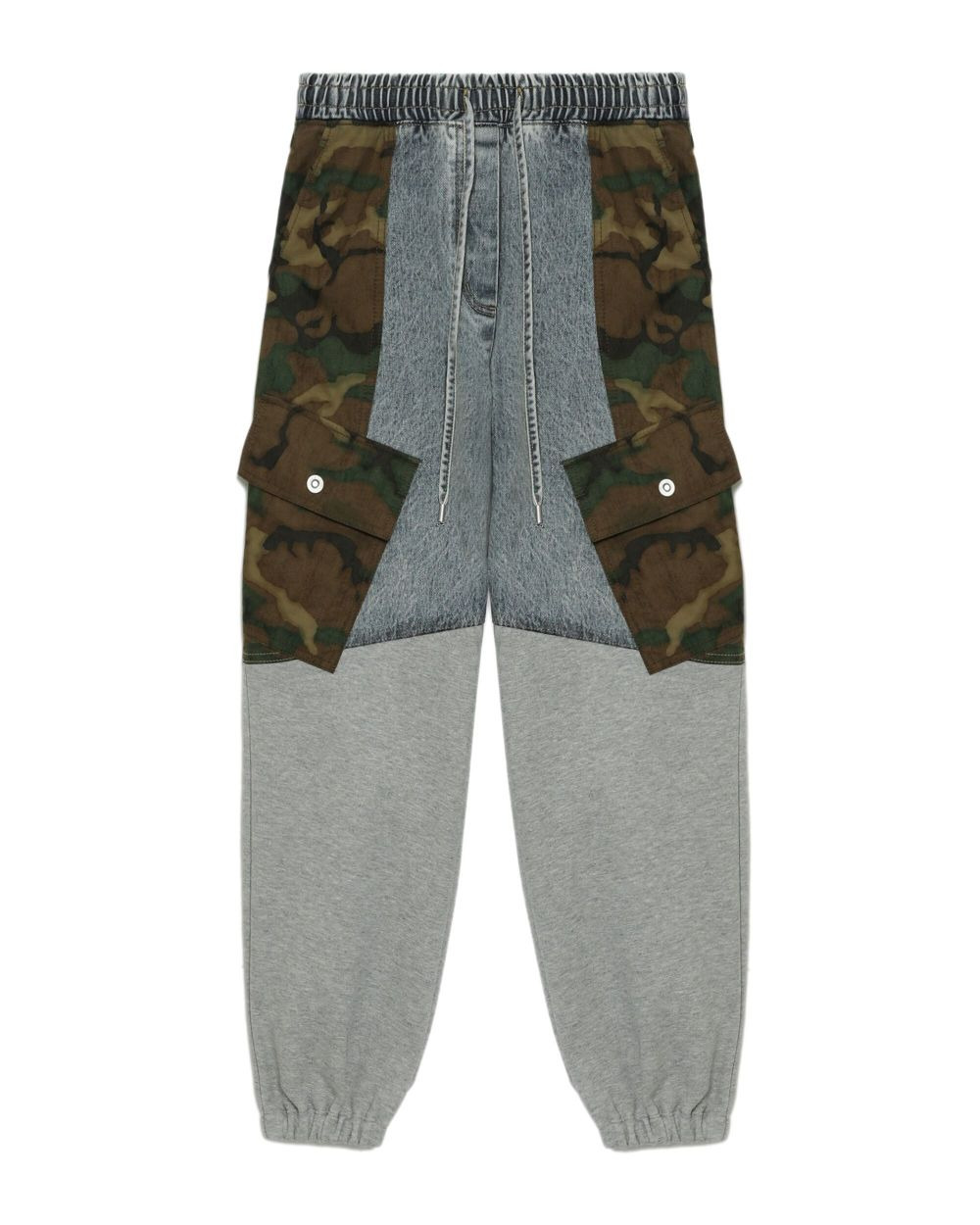 camouflage-panel jeans - 5