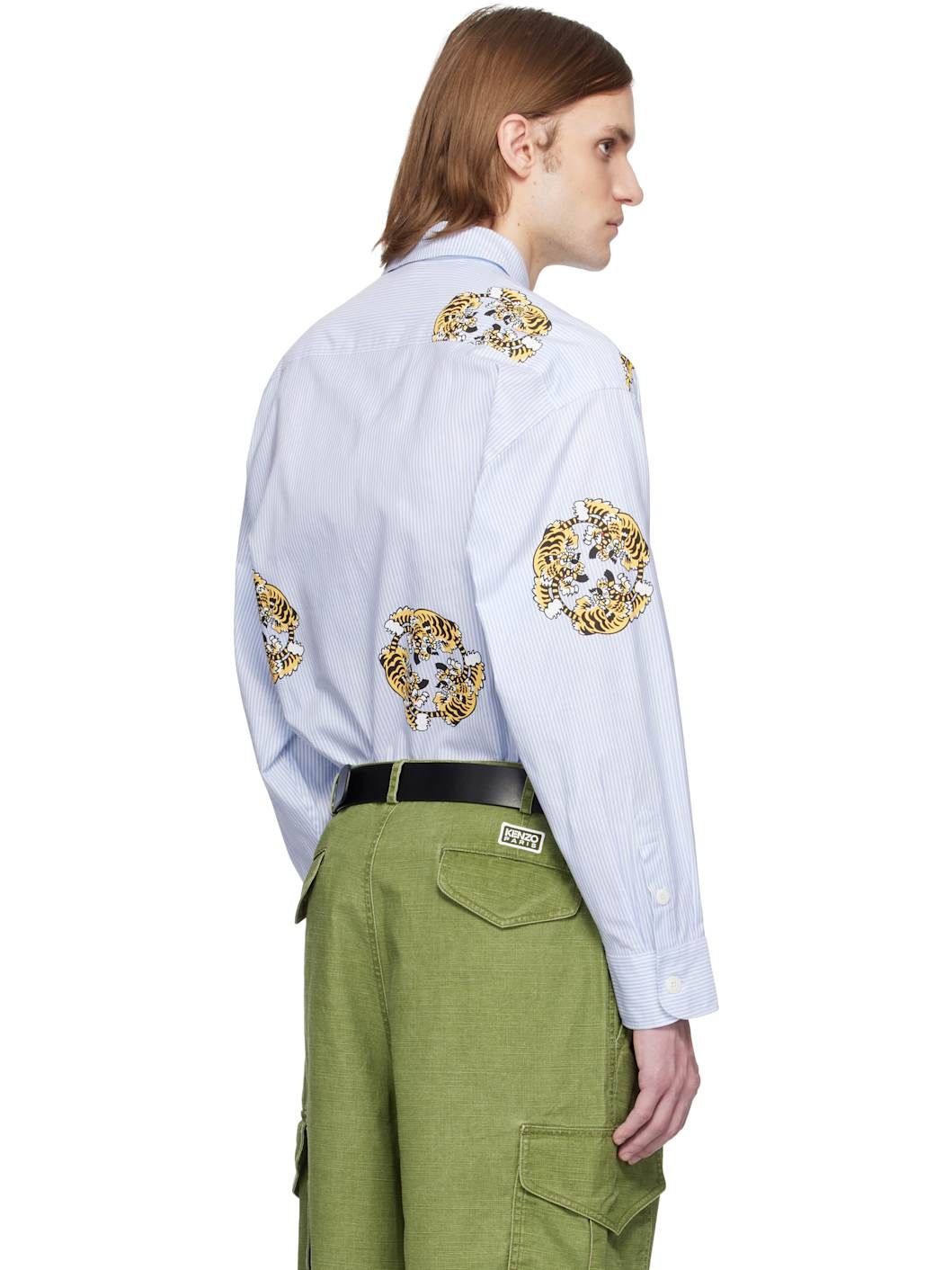 Blue & White Kenzo Paris VERDY Edition Oversized Shirt - 3