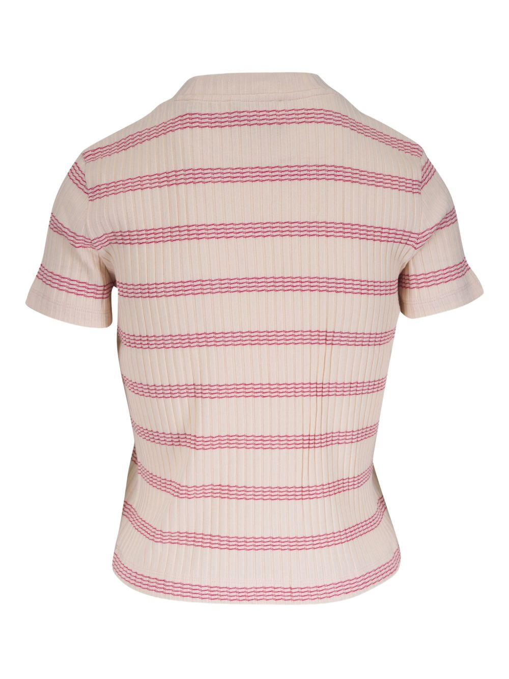 striped ribbed T-shirt - 2