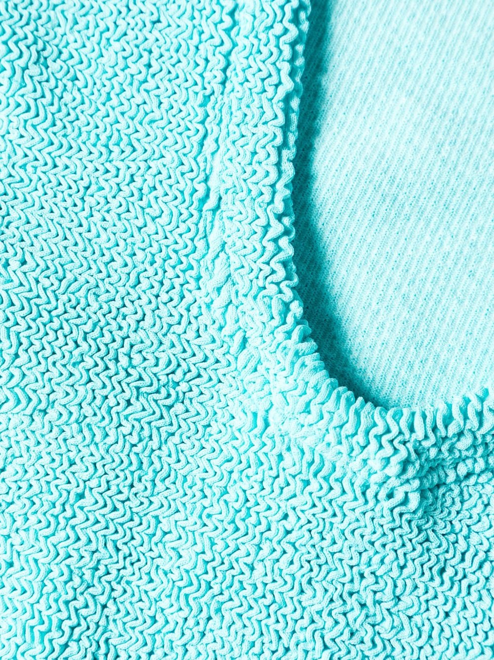 square-neck crinkled swimsuit - 3