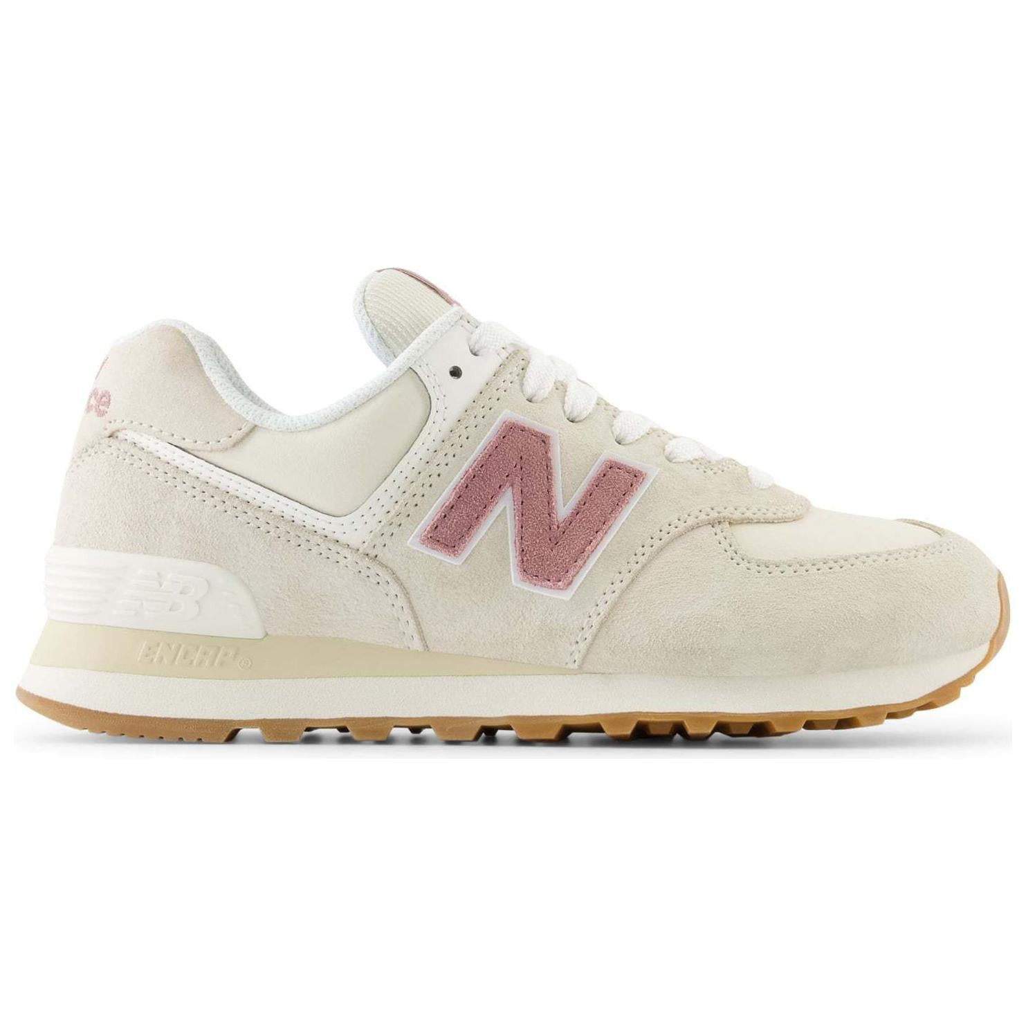 (WMNS) New Balance 574 Lifestyle Shoes 'Beige Pink' WL574QC2 - 2