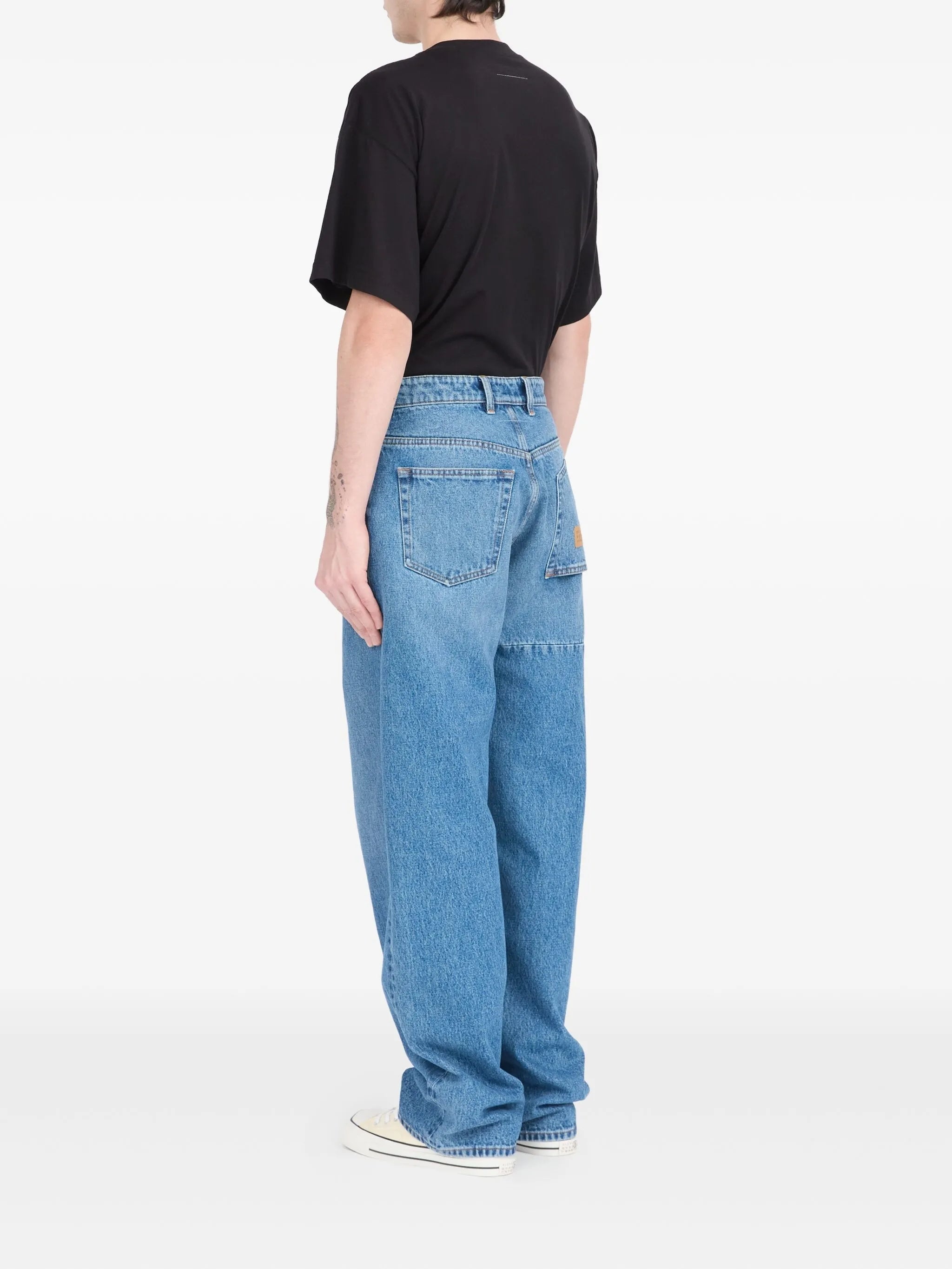 Mm6 Maison Margiela Inverted-pocket Jeans - 5