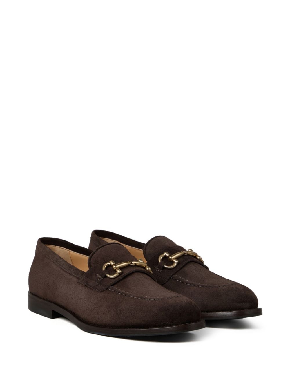 gold-tone hardware loafers - 2