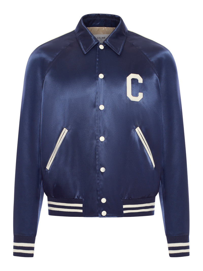 Celine Men Celine Teddy Jacket In Satin Nylon - 1