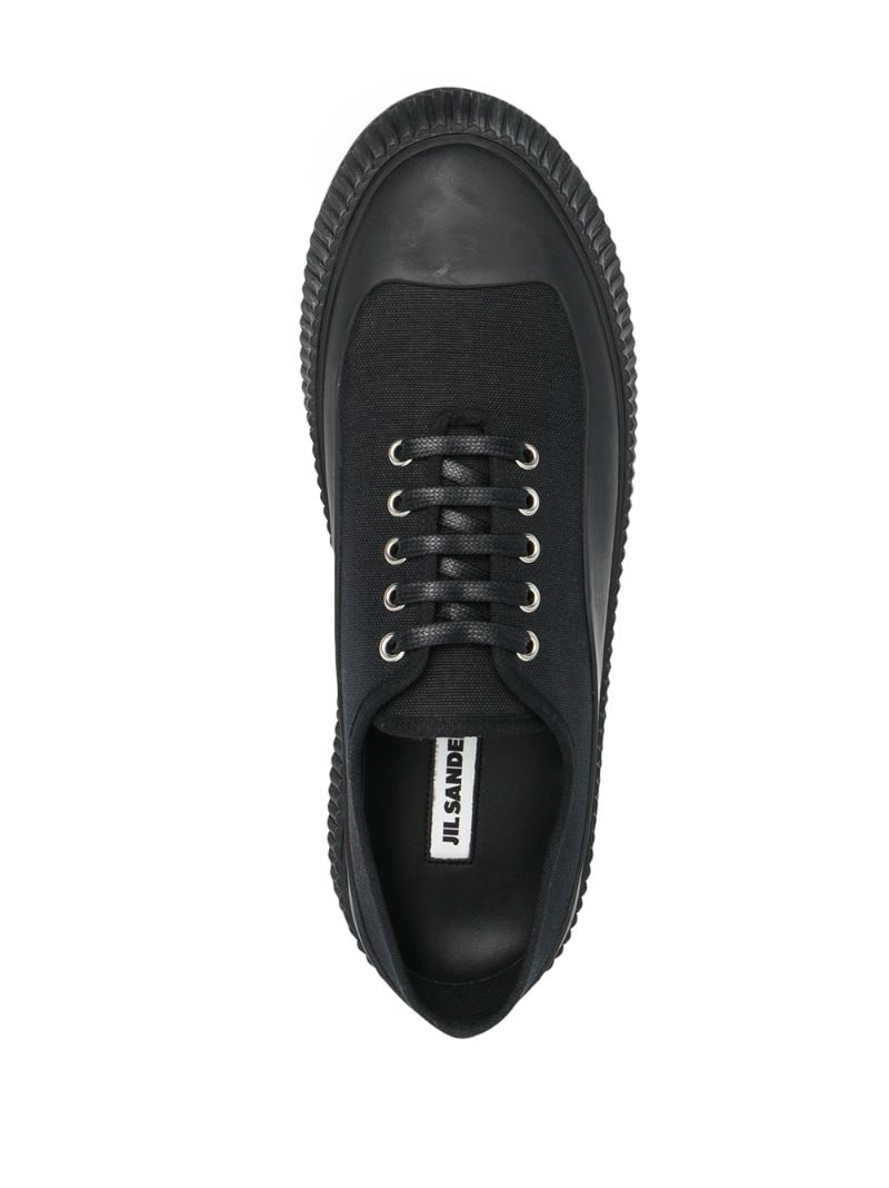 lace-up low-top sneakers - 8
