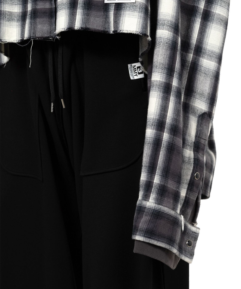 Hoodie Combine Checkered Shirt 9