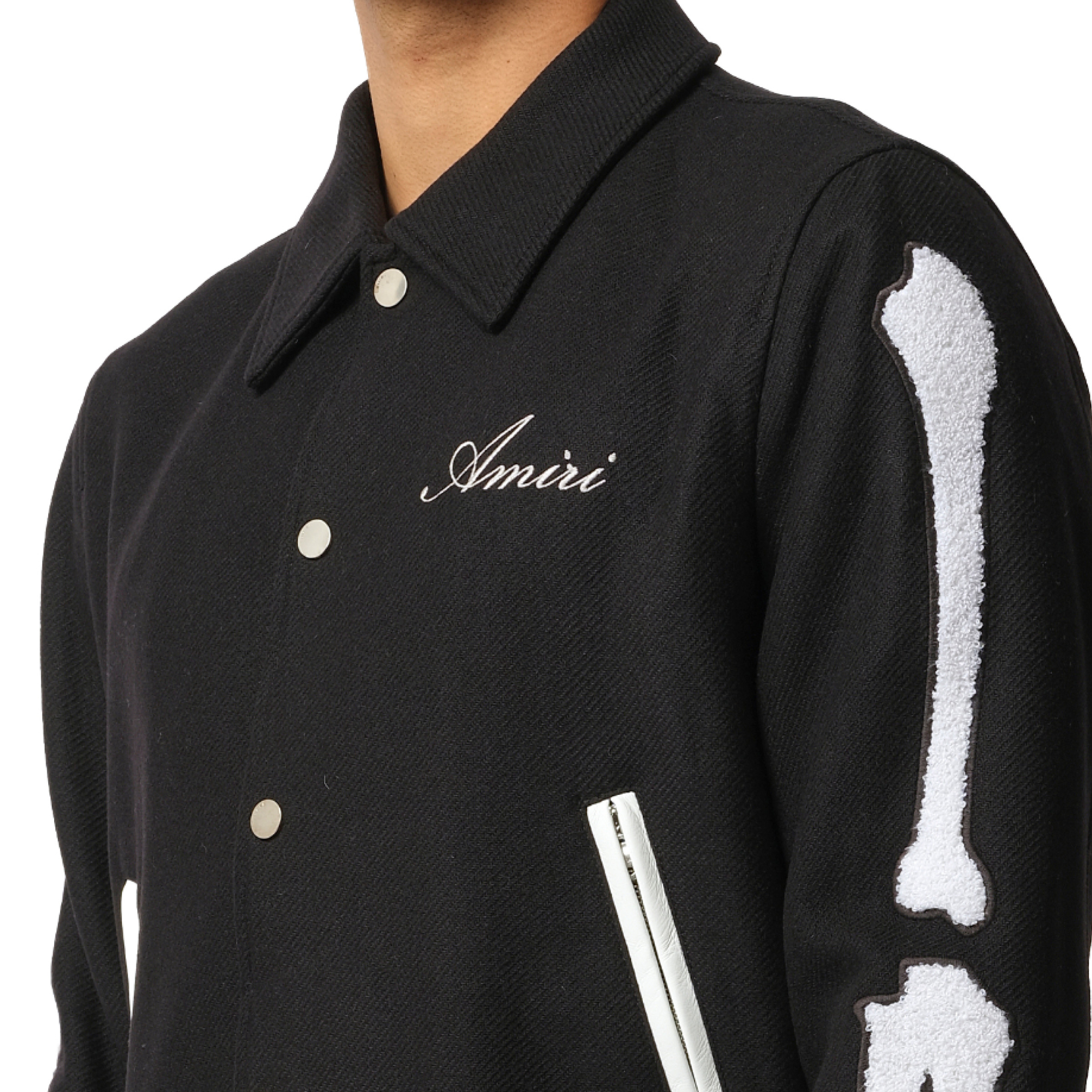 Bones Jacket in Black/White - 3