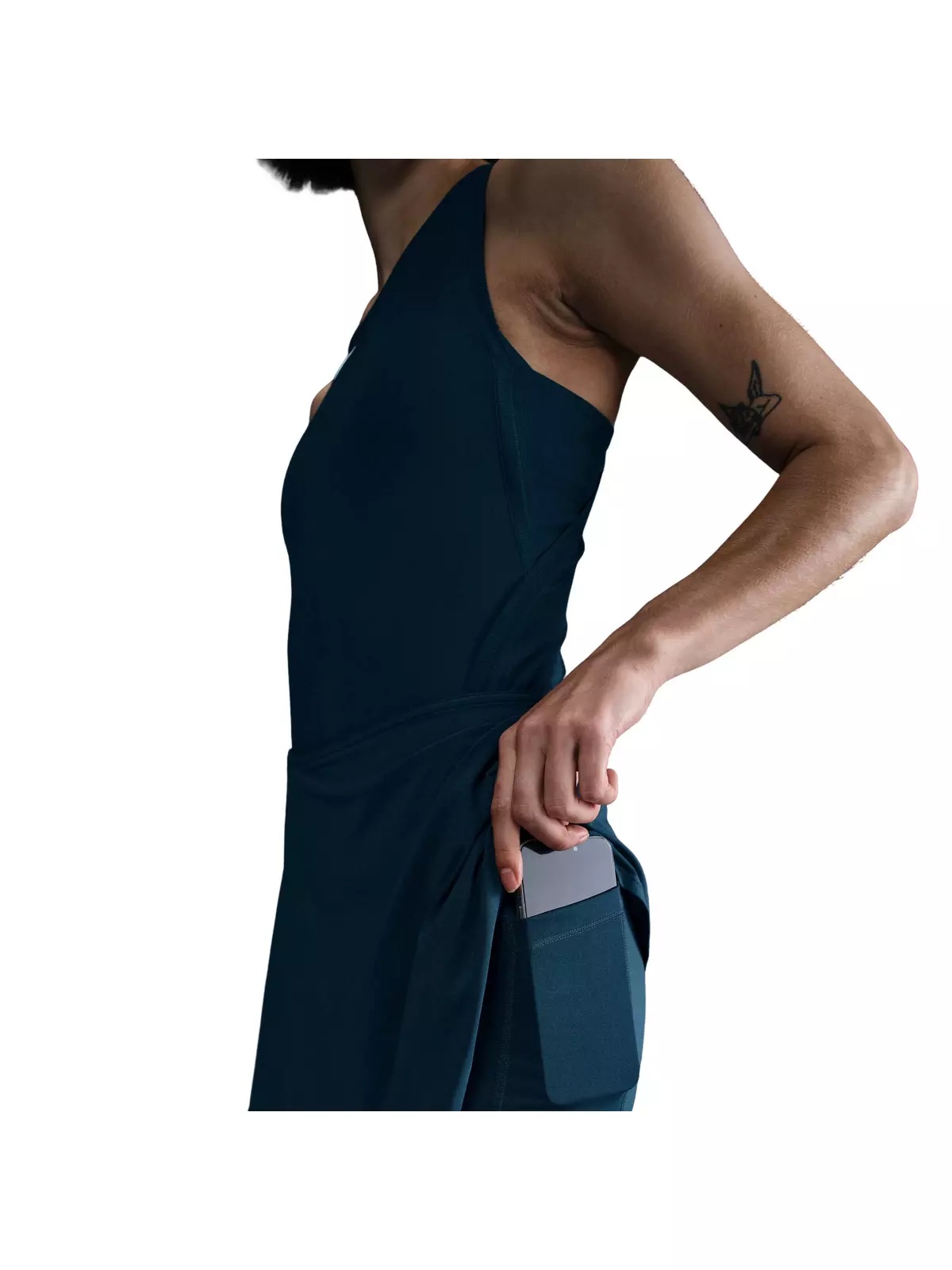 Women's Dri-FIT Victory Mid-Rise Short Flouncy Tennis Skirt -Navy - 7