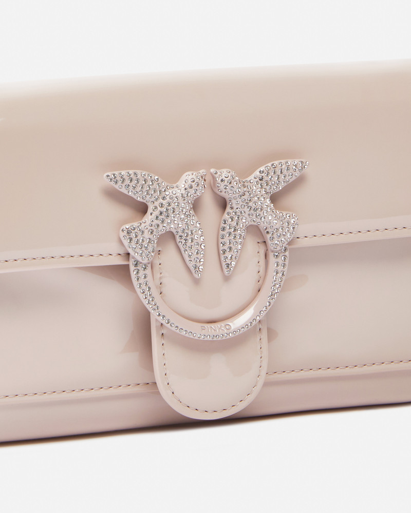 PATENT BIRD BUCKLE WALLET WITH SHOULDER STRAP 3