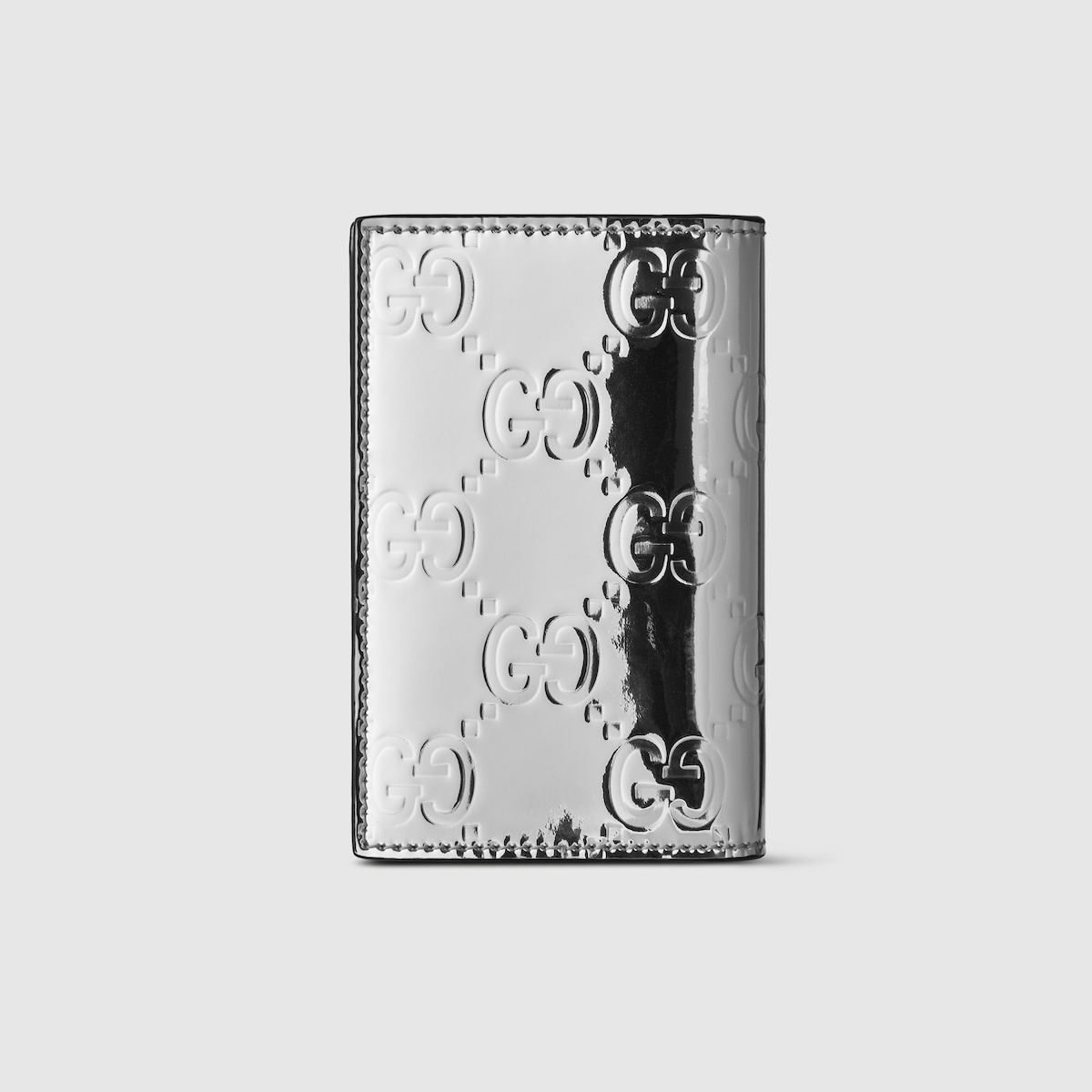 Bi-fold embossed GG card case - 4