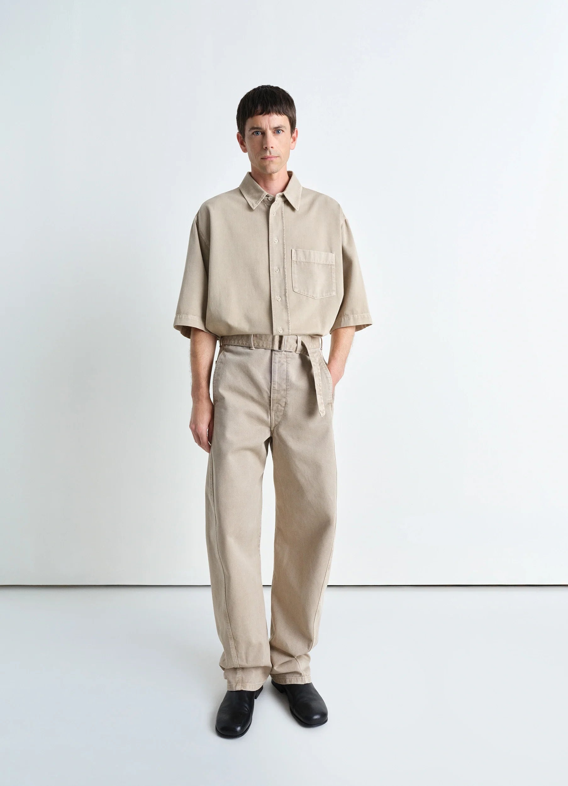 パンツ Lemaire TWISTED BELTED PANTS Heather Twisted Belted Pants | LEMAIRE