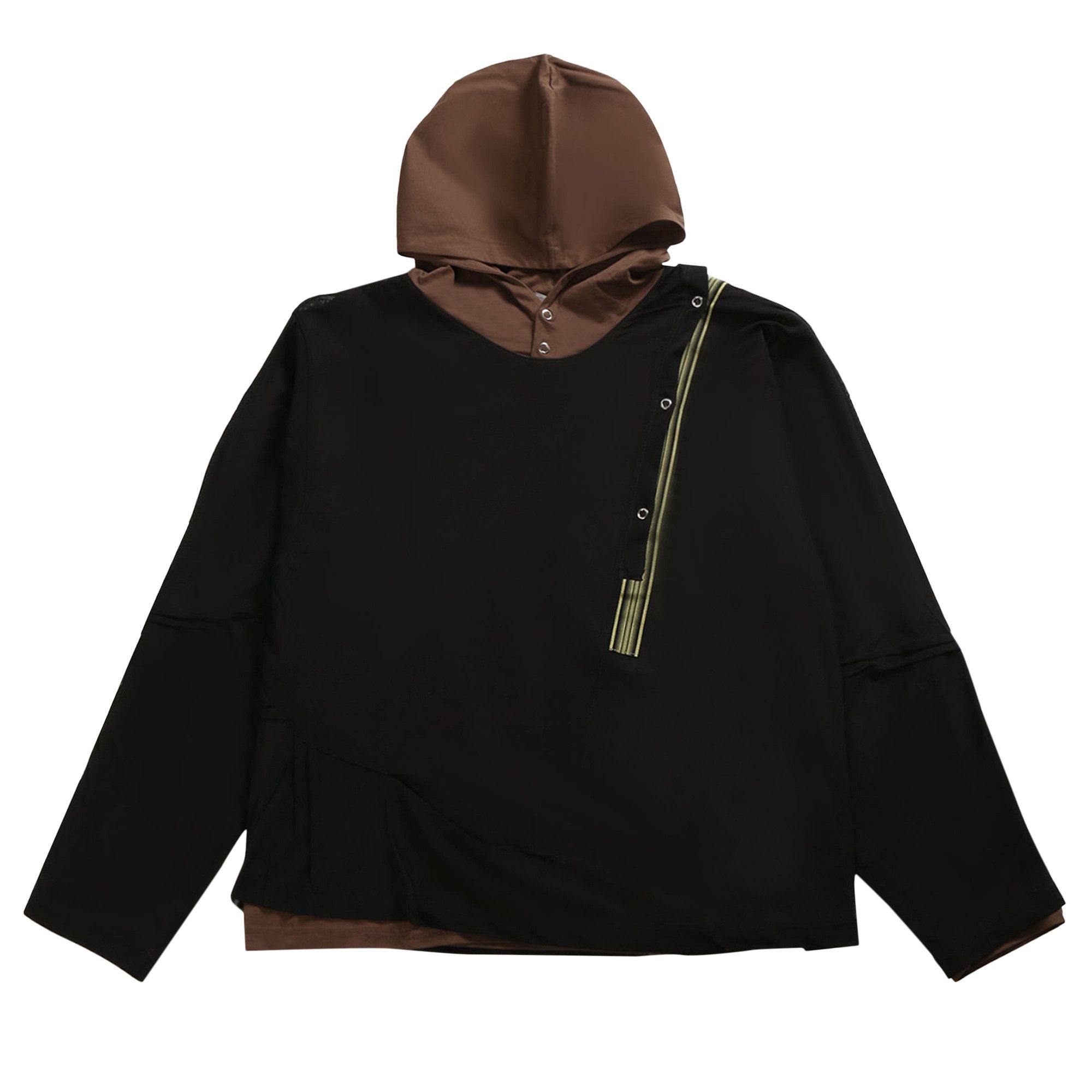 Kiko Kostadinov Inex Hooded Top 'Brown/Black' - 1