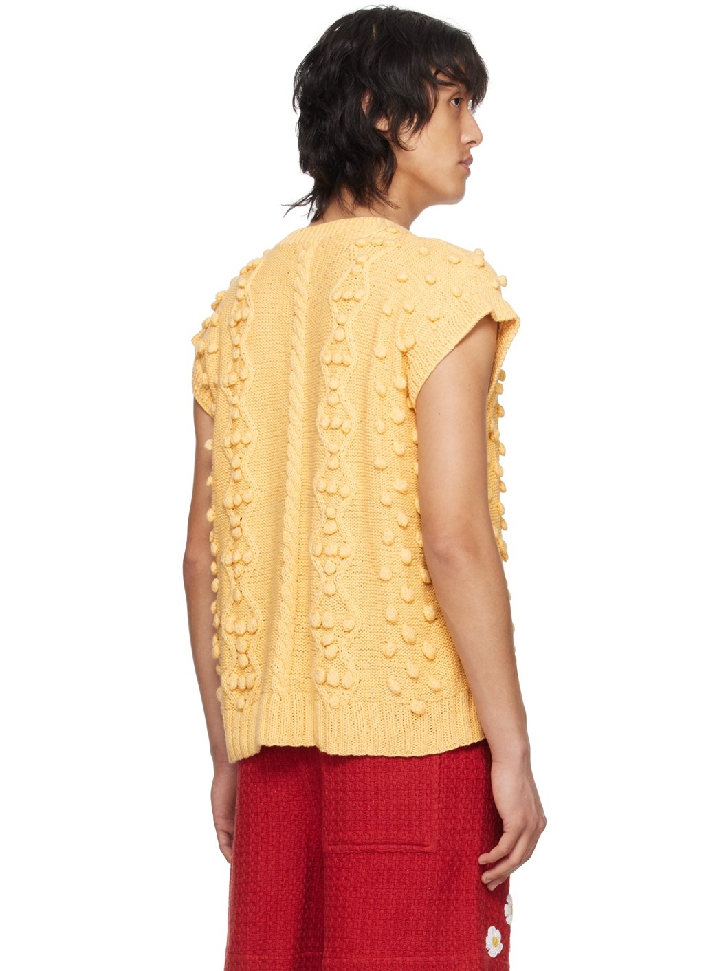Yellow Appliqué Vest - 3