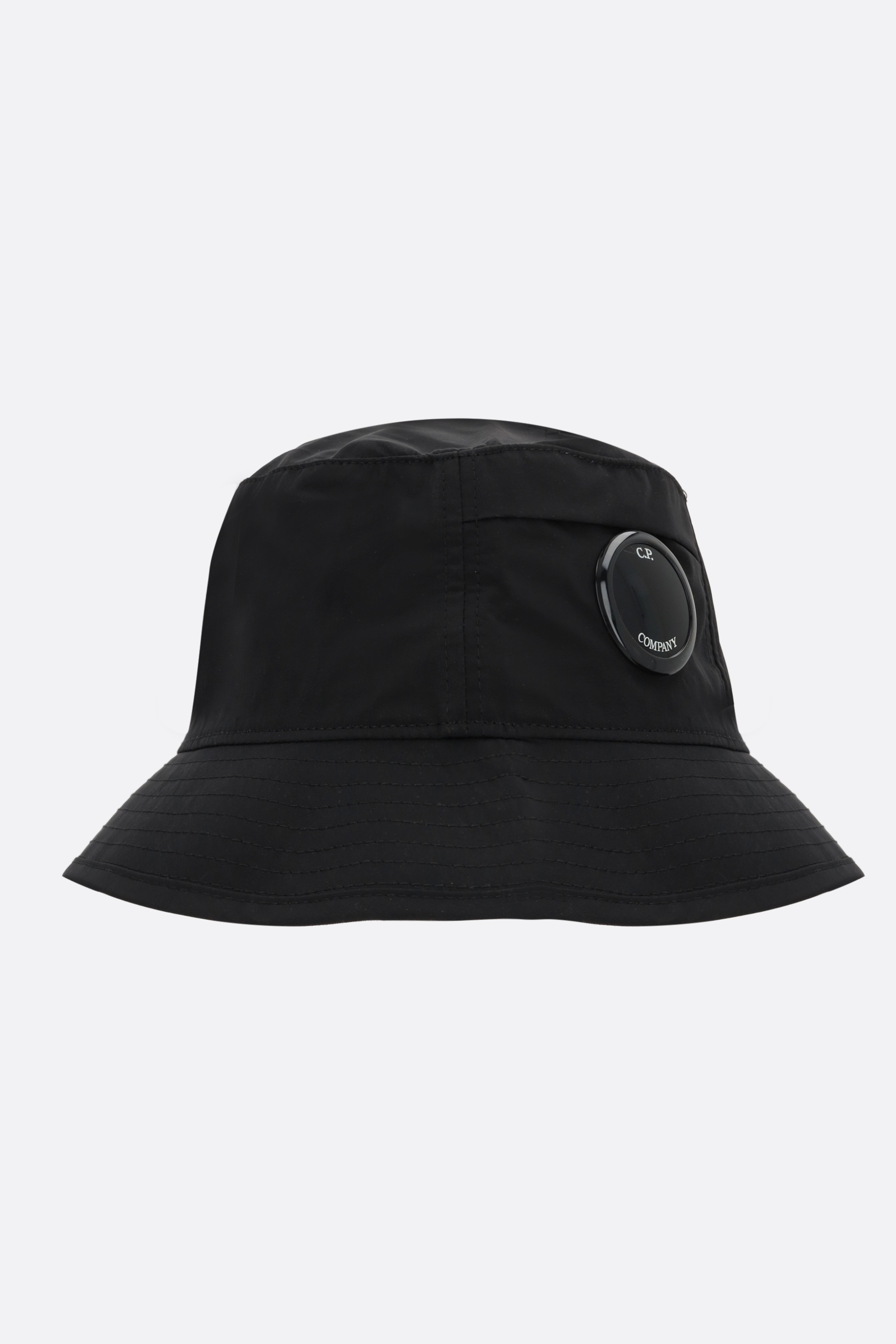 C.P. Company LENS BUCKET HAT IN CHROME-R FABRIC