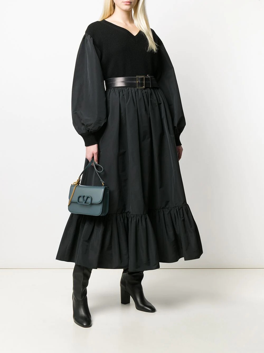 micro-faille full skirt - 2