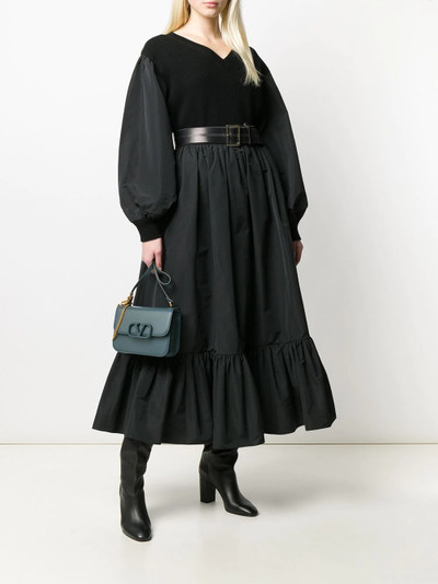 Valentino micro-faille full skirt outlook