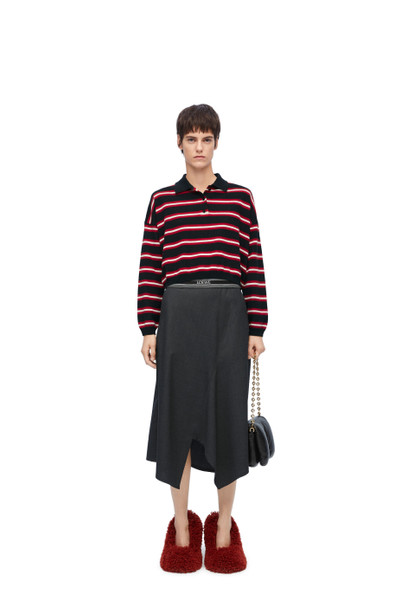 Loewe Asymmetric skirt in wool outlook