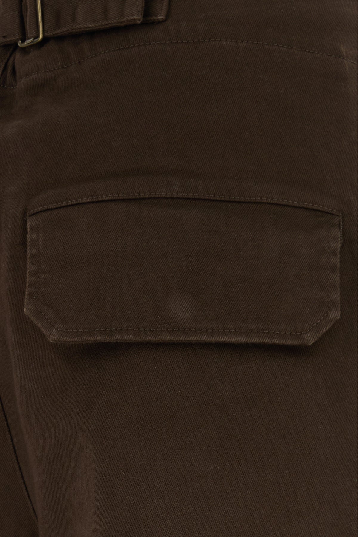 Brown stretch cotton Cinch pant - 3