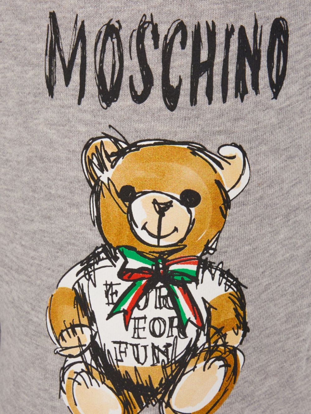Bear-print cotton joggers - 3