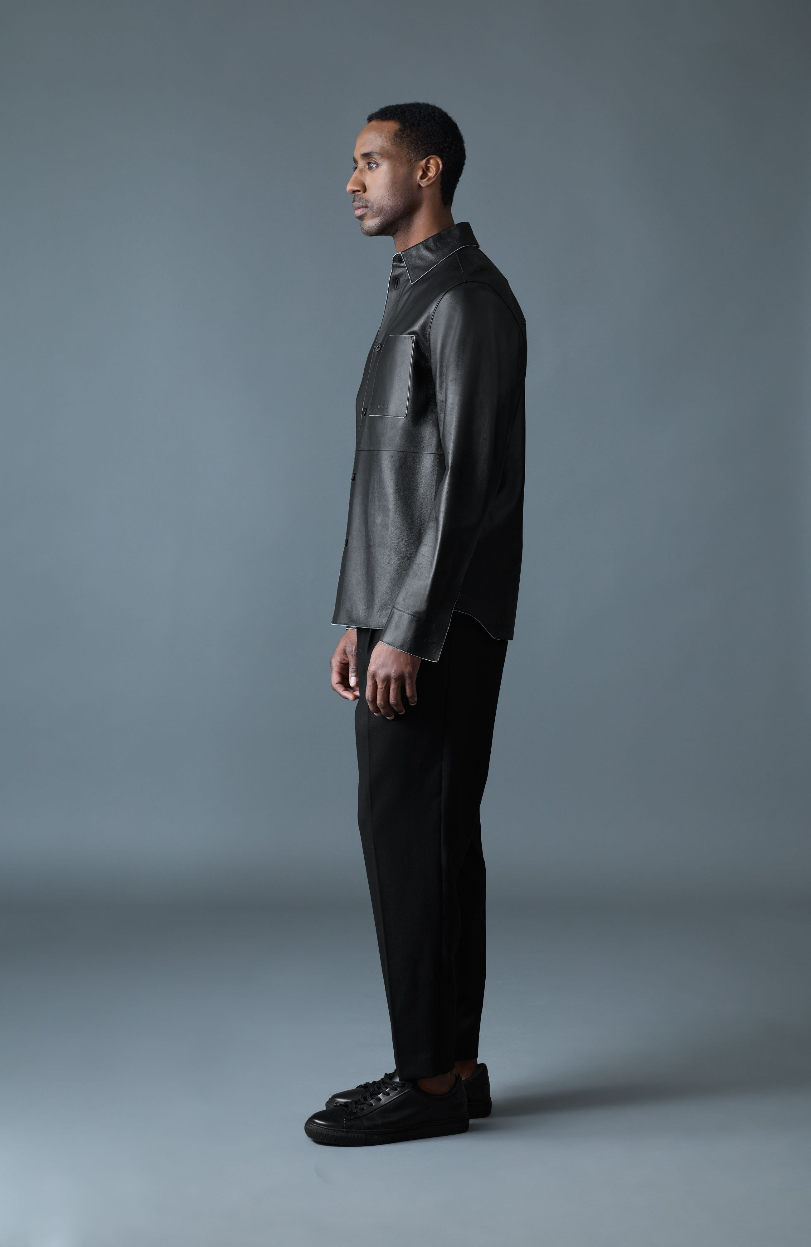 REMINGTON Two-Tone Leather Overshirt - 3